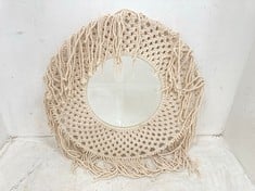 4 X STONE THE CROWS MEDIUM CLASSIC MACRAME MIRROR - - TOTAL RRP £240