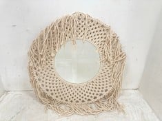 4 X STONE THE CROWS MEDIUM CLASSIC MACRAME MIRROR - - TOTAL RRP £240