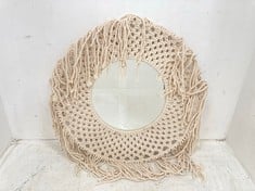 4 X STONE THE CROWS MEDIUM CLASSIC MACRAME MIRROR - - TOTAL RRP £240