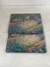 100 X STONE THE CROWS MONET GARDEN AT GIVERNY - MOUSE MAT - WIDTH 24CM - TOTAL RRP £400