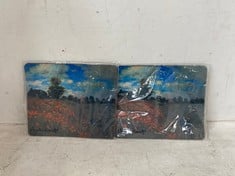 100 X STONE THE CROWS MONET GARDEN AT GIVERNY - MOUSE MAT - WIDTH 24CM - TOTAL RRP £400