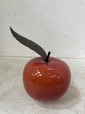 12 X STONE THE CROWS MEDIUM APPLE WITH METAL LEAF DECORATIONS