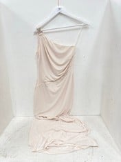 RALPH LALUREN LAUREN BELINA JERSEY ONE SHOULDER CREAM GOWN SIZE 8 - RRP £259