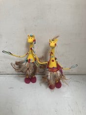 48 X STONE THE CROWS SMALL PAIR OF DANCING GIRAFFES - TOTAL RRP £720