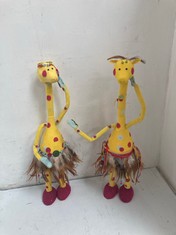 12 X STONE THE CROWS LARGE PAIR OF DANCING GIRAFFES - TOTAL RRP £456