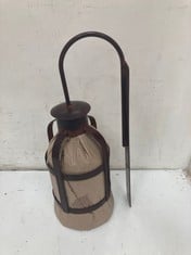 8 X STONE THE CROWS WALL LANTERN WITH GLASS