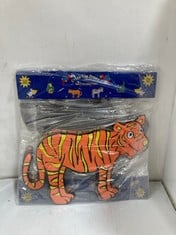 60 X STONE THE CROWS TIGER WALL DECORATION - E TO E - WIDTH 56CM - TOTAL RRP £720