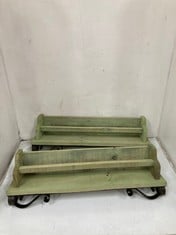 12 X STONE THE CROWS TOWEL RAIL - GREEN - - TOTAL RRP £456