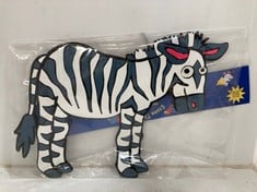 60 X STONE THE CROWS ZEBRA WALL DECORATION - E TO E - WIDTH 52CM - TOTAL RRP £720