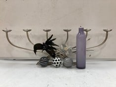 36 X STONE THE CROWS SM.FLOWER SPRAY WHITE HEIGHT 40CM - TOTAL RRP £108 AND ASSORTED HOME ITEMS STONE THE CROWS