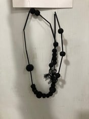 48 X STONE THE CROWS BLACK STICKS AND BAUBLES NECKLACE - LNG 135CM - TOTAL RRP £528