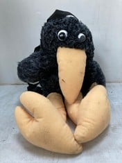 20 X STONE THE CROWS BLACK CROW PLUSH BACKPACK