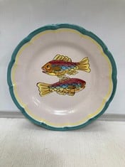 30 X STONE THE CROWS DESSERT PLATE - PISCES - TOTAL RRP £390