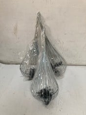 24 X STONE THE CROWS SM.HANGING DROPLET VOTIVE HOLDER - HGT 30CM - TOTAL RRP £240