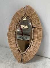 4 X STONE THE CROWS SMALL OVAL GRASSES MIRROR - - TOTAL RRP £320