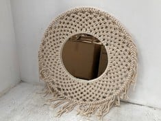 4 X STONE THE CROWS MEDIUM CLASSIC MACRAME MIRROR - - TOTAL RRP £240