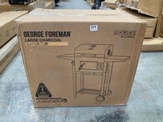 GEORGE FOREMAN LARGE CHARCOAL BARBECUE - MODEL NO. GFCSBBQL - RRP £125 (ZONE 2)