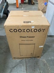 COOKOLOGY CHEST FREEZER - MODEL NO. CCFZ142BK - RRP £165 (ZONE 1)