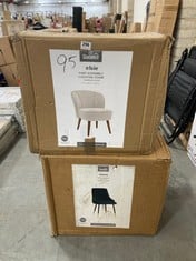 ELSIE COCKTAIL CHAIR IN MUSHROOM VELVET TO INCLUDE ARIANA SET OF 2 DINING CHAIRS IN BOTTLE GREEN (ZONE 3)