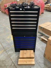 2 X 6 DRAWER TOOL CABINET IN BLACK - TOTAL LOT RRP £738 (KERBSIDE PALLET DELIVERY)