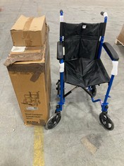 AIDAPT STEEL COMPACT TRANSIT CHAIR IN BLUE - ITEM NO. HK22W10-47 (ZONE 3)