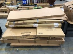 PALLET OF ASSORTED FURNITURE / PARTS TO INCLUDE GFW BOSTON 2 DOOR WARDROBE IN GREY (BOX 1/2, PART ONLY) (ZONE 4) (KERBSIDE PALLET DELIVERY)