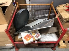 PALLET OF ASSORTED ITEMS TO INCLUDE RAZOR RIDE ON ELECTRIC SCOOTER IN RED (MISSING BACK WHEEL) (COLLECTION ONLY) (ZONE 5)