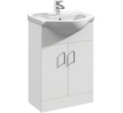 MAYFORD 650MM GLOSS WHITE VANITY UNIT TO INCLUDE BASIN - PRODUCT CODE: PRC103 - TOTAL LOT RRP £244 (ZONE 1)