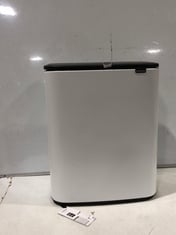 BRABANTIA BO TOUCH BIN HI, WITH 2 INNER BUCKETS 2 X 30 LITRE FRESH WHITE RRP- £190