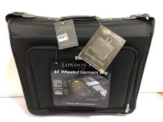 LONDON FOG 44" WHEELED GARMENT BAG BUCKINGHAM BLACK STYLE#1453 RRP- £202.50