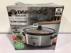 DAEWOO 6.5L STAINLESS STEEL SLOW COOKER