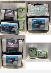 APPROX 6 X ASSORTED BEDDING TO INCLUDE SILENTNIGHT ANTI-ALLERGY SINGLE MATTRESS TOPPER