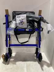 DRIVE DEVILBISS HEALTHCARE ALUMINIUM ROLLATOR IN BLUE