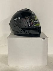 SHOX APEX TECH FULL FACE MOTORCYCLE HELMET GLOSS GREY BLACK SIZE XXL