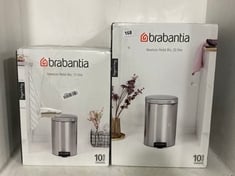 BRABANTIA NEWLCON 12L PEDAL BIN TO INCLUDE BRABANTIA NEWLCON 20L PEDAL BIN