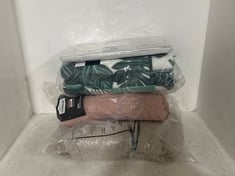 4 X BEDDING ITEMS TO INCLUDE BRENTFORDS OHS WEIGHTED BLANKET IN PINK