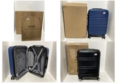 BASICS HARDSIDE CABIN SUITCASE IN NAVY BLUE AND KONO SUITCASE 20 INCH