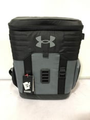 UNDER ARMOUR UA 25-CAN SIDELINE BACKPACK COOLER BLACK/GREY RRP- £110.77