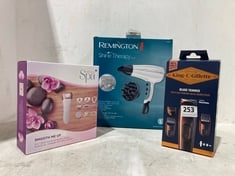 3 X ASSORTMENT OF BEAUTY ITEMS TO INCLUDE REMINGTON SHINE THERAPY DRYER