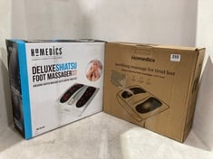 2 X HOMEDICS DELUXE SHIATSU FOOT MASSAGER WITH HEAT FM-TS9-GB