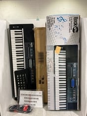 5 X ASSORTMENT OF MUSICAL EQUIPEMENT TO INCLUDE ROCKJAM RJ361 COMPACT 61 KEY KEYBOARD