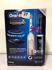 ORAL-B GENIUS X ROSE MIDNIGHT BLACK ELECTRIC TOOTHBRUSH RRP- £450