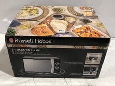 RUSSELL HOBBS COLOURS PLUS+ COMPACT MANUAL MICROWAVE MODEL NO-RHMM701B-N