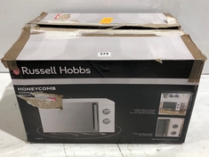 RUSSELL HOBBS HONEYCOMB WHITE COMPACT MANUAL MICROWAVE MODEL NO-RHMM715