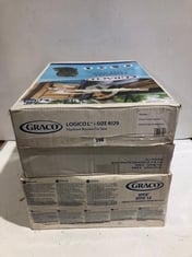 GRACO LOGICOL I-SIZE HIGHBACK BOOSTER CAR SEAT MODEL NO- R129 AND GRACO AFFIX GROUP 2/3 HIGHBACK BOOSTER SEAT