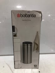 BRABANTIA 30L TOUCH BIN IN SILVER