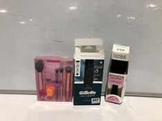 APPROX 9 X ASSORTED BEAUTY ITEMS TO INCLUDE GILLETTE INTIMATE TRIMMER I5