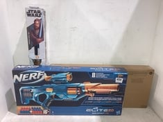 3 X ASSORTED KIDS TOYS TO INCLUDE STAR WARS OBI-WAN KENOBI LIGHT SABER FORGE