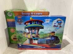 LEAP FROG SCOOP & LEARN ICE CREAM CART TO INCLUDE PAW PATROL LOOKOUT TOWER PLAYSET