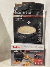 RUSSELL HOBBS FIESTA CREPE MAKER TO INCLUDE TEFAL ACTIFRY ADVANCE SNACKING HEALTHY LOW FAT FRYER